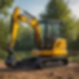Compact design of JCB Micro Mini Excavator