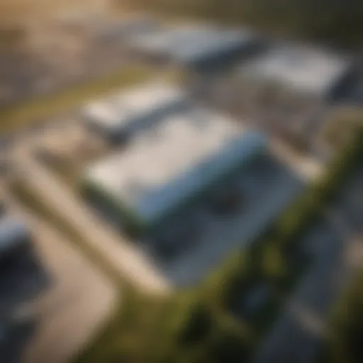 Aerial view of John Deere dealership in Fuquay Varina