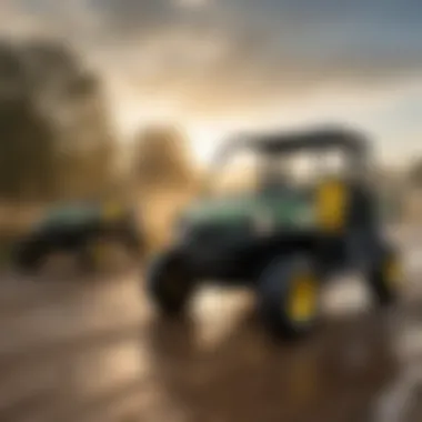 Comparison with Competing Utility Vehicle Comparison of John Deere Gator two-seater with a competing utility vehicle