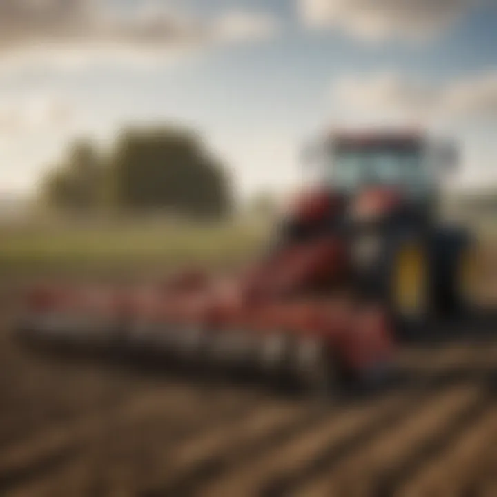 Demonstration of the Joker Tillage Tool in action within a farm setting.