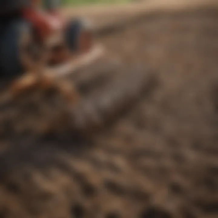 Close-up view of improved soil structure resulting from the use of the Joker Tillage Tool.