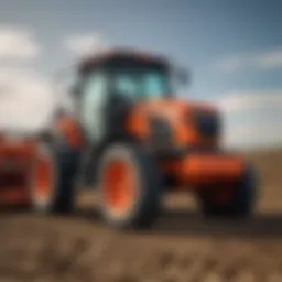 Kubota dealership showcasing a wide range of agricultural machinery