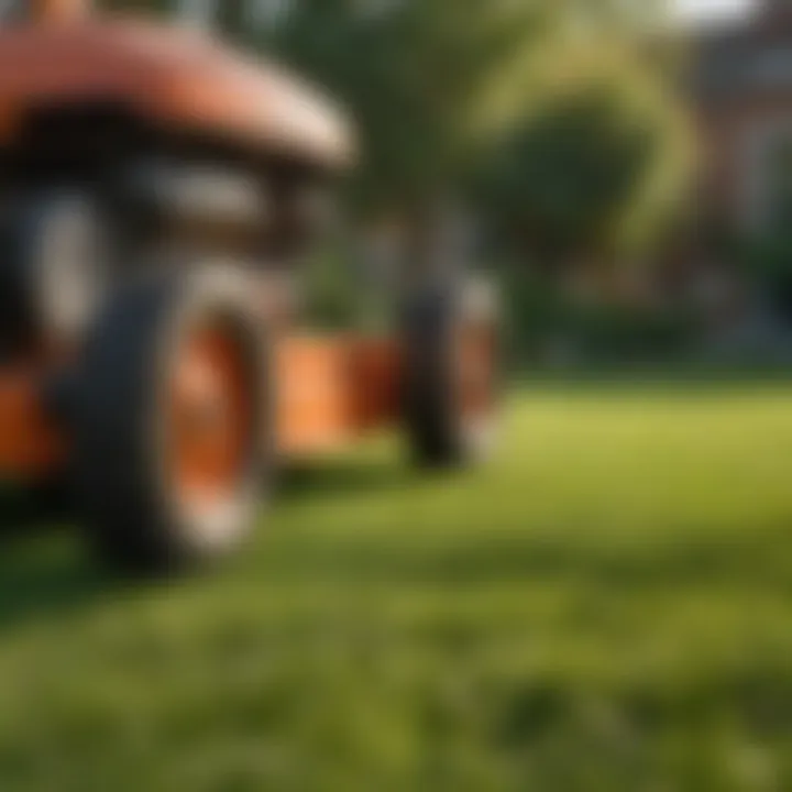 A well-maintained lawn showcasing the effects of aeration.