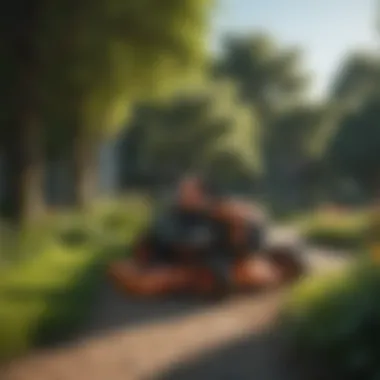 Efficient Lawn Care with Lightweight Mowers Lightweight mower navigating a lush garden
