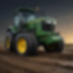 Detailed view of liquid fertilizer kit components for John Deere planters