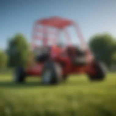 Different types of lawn mower lifts displayed