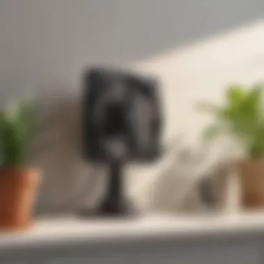Convenient Control with Remote for Ultimate Comfort User comfortably operating a remote control for a wall-mounted fan