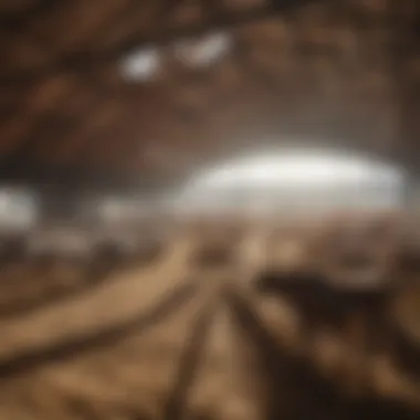 Cattle enjoying a healthy environment in a hoop barn