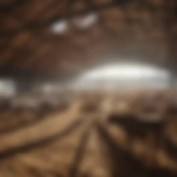 Cattle enjoying a healthy environment in a hoop barn
