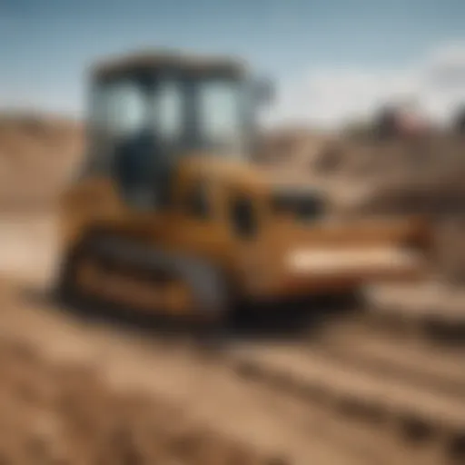 Dirt Hog Mini Dozer in action on a construction site