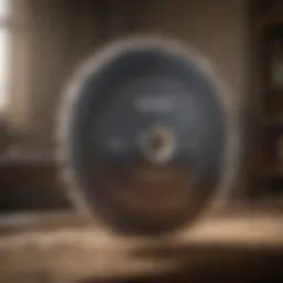 Detailed design of a disc saw showcasing cutting edges
