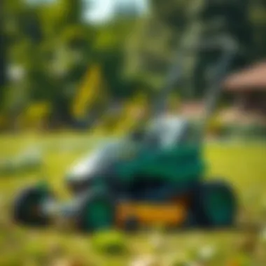 EZ Lawn Mower showcasing advanced design
