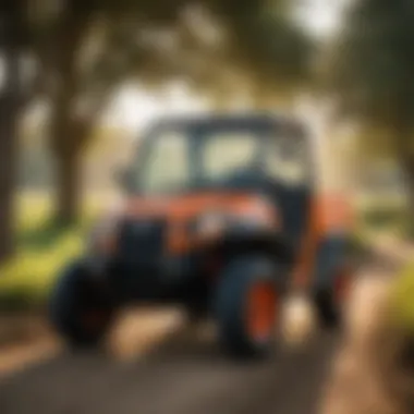 Versatility of Kubota RTV Enclosed Cab in Agriculture Kubota RTV enclosed cab in an agricultural setting demonstrating versatility