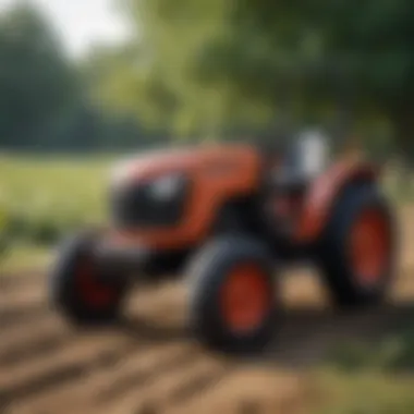 Innovative Controls of Sub-Compact Tractors Close-up of tractor controls and features