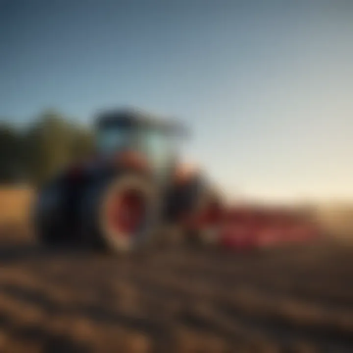 Massey Ferguson rake in action on a farm