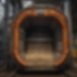 Detailed view of Pearson Squeeze Chute showcasing its design features