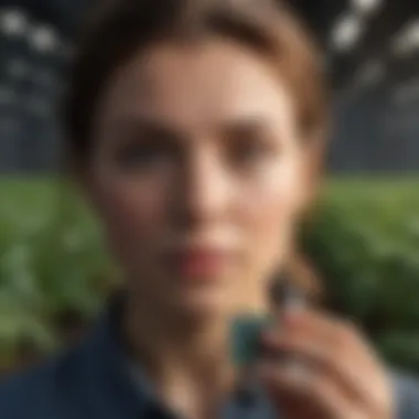 The Future of Agriculture: Advanced Microchip Technology Advanced microchip reader in action