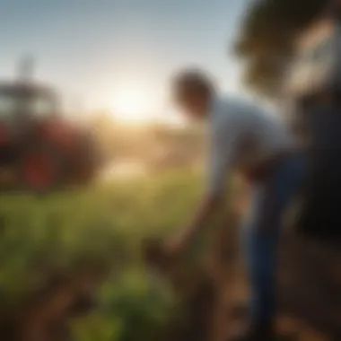 An educational workshop demonstrating advanced farming techniques and knowledge sharing.