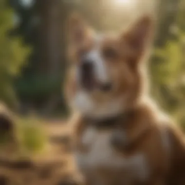 Pet enjoying outdoor activities while wearing the Seresto collar
