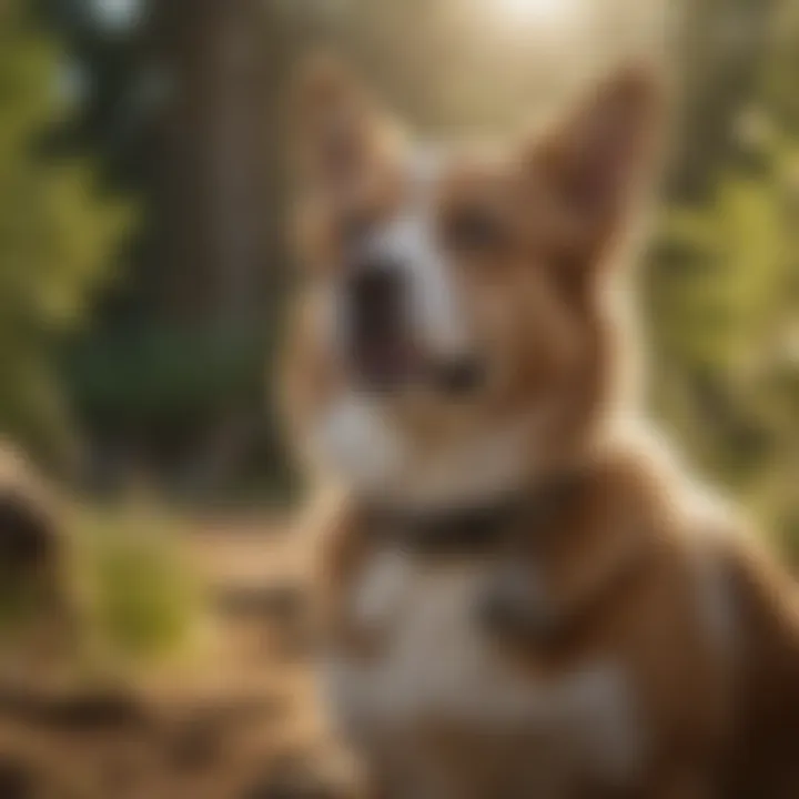 Pet enjoying outdoor activities while wearing the Seresto collar