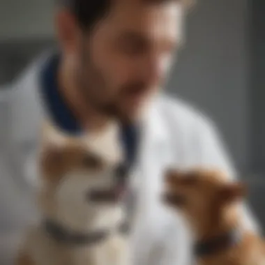 Veterinary Perspective on Seresto Collar Vet examining a pet wearing the Seresto collar during a check-up