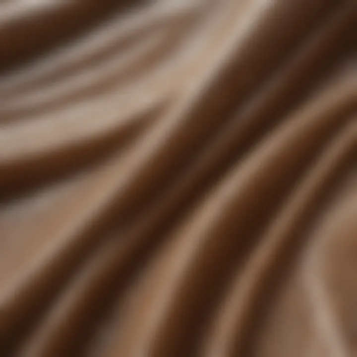 Close-up of the fabric material used in horse rain sheets