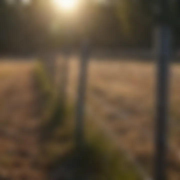 Durable barbed wire fence for cattle protection