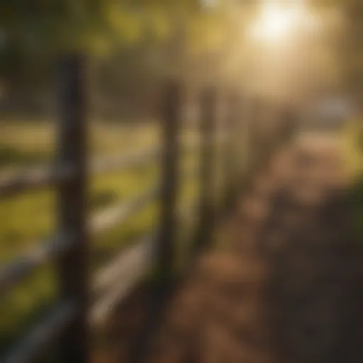 Wooden livestock fencing ideal for traditional farms