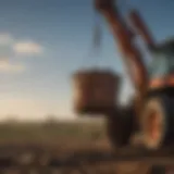 Great Bear Grapple Bucket in action on a farm