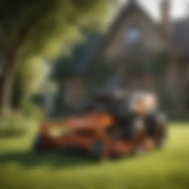 A well-maintained lawn showcasing the efficiency of lawn mowers