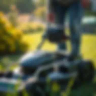 Innovative Technology in Green Mowers Technological components of an electric lawn mower showcased