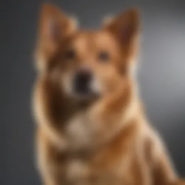Shiny Coat of a Healthy Medium-Sized Dog Healthy medium dog with shiny coat