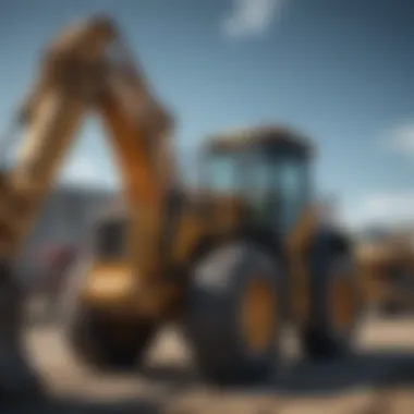 Diverse heavy equipment types for potential buyers