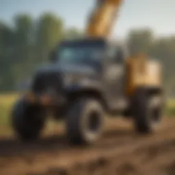 Hi Lift Jack Black in an agricultural setting