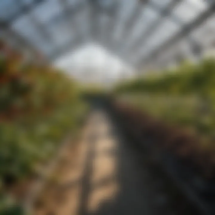 A greenhouse equipped with smart sensors