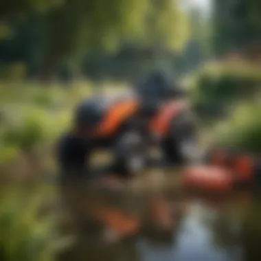 Essential Pond Maintenance Tools Tools and equipment essential for pond maintenance arranged neatly