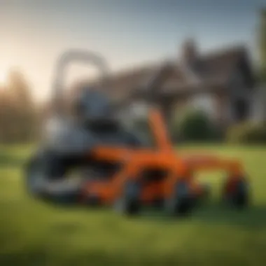 Diverse Range of Husqvarna Lawn Mowers Husqvarna dealership showcasing a range of lawn mowers