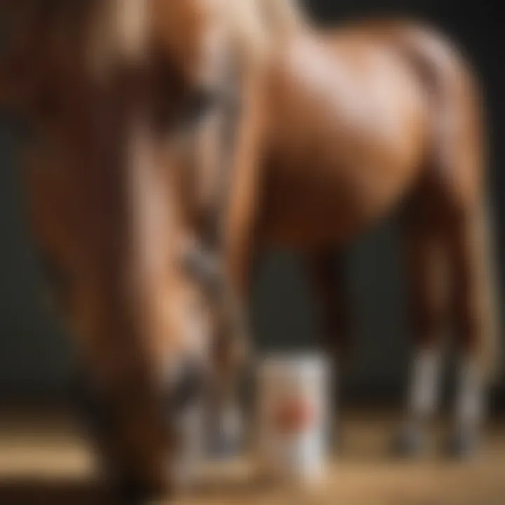 Comparative chart showing ichthammol ointment vs. alternative treatments for horses