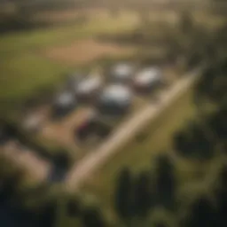 A detailed map showcasing various Johnson Tractor locations across the region