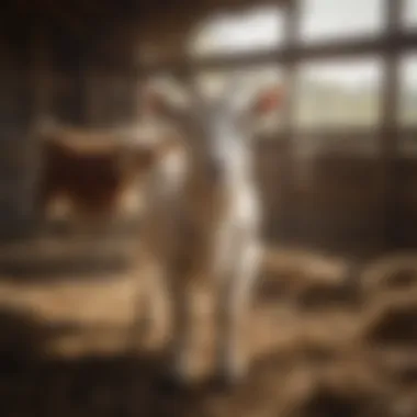 Thriving Goats: A Healthy Environment Healthy goats in a barn environment