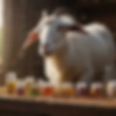 Diverse Probiotic Options for Goat Health Assortment of probiotic supplements for goats