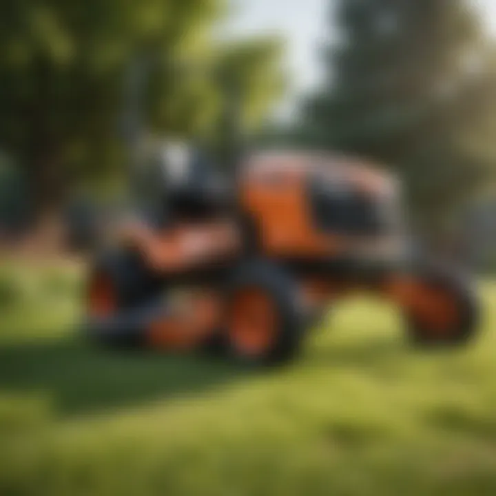 A comparison chart of financing options available for lawn mowers