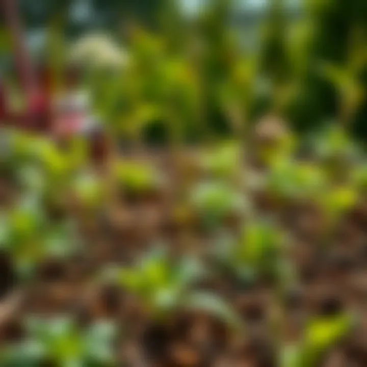 Impact of Mulching on Plant Health and Growth A thriving garden showcasing the impact of mulching on plant growth
