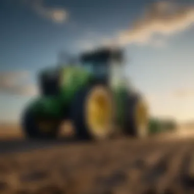 Modern John Deere equipment in action on a farm