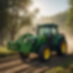 Versatile John Deere M attachment in action