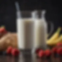 Nutritional breakdown of kefir milk showcasing its nutrient composition