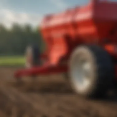 Design Features of Kuhn Knight Manure Spreader Close-up view of Kuhn Knight spreader design features