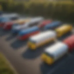 Showcasing a variety of Landoll trailers in a dealership