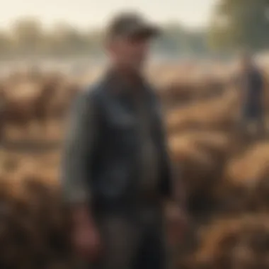 Farmers engaging in an agricultural auction