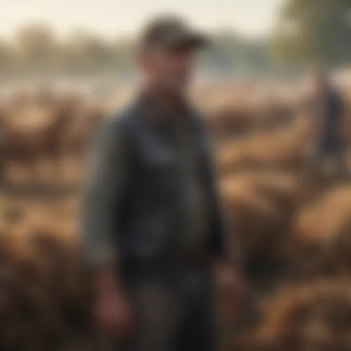 Farmers engaging in an agricultural auction